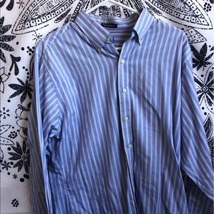 Striped Button Down Long Sleeve Shirt